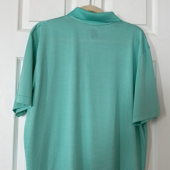 Pro Tour Men’s Teal and White Stripe Golf Polo Size L - Picture 3 of 3